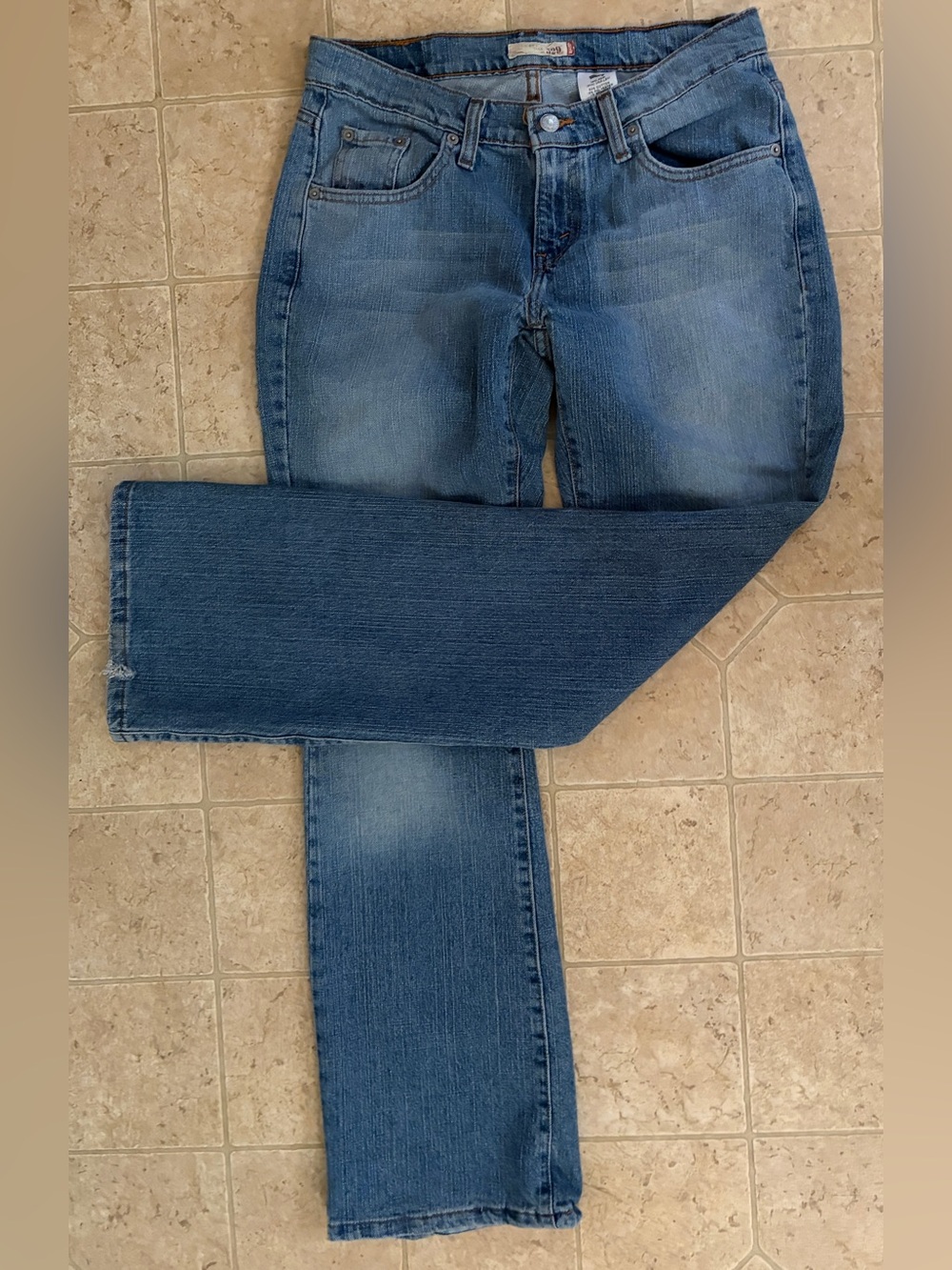 LEVIS 529 VINTAGE CURVY RED TAB MID-RISE JEANS STRETCHY SIZE 6 MED (30x31)